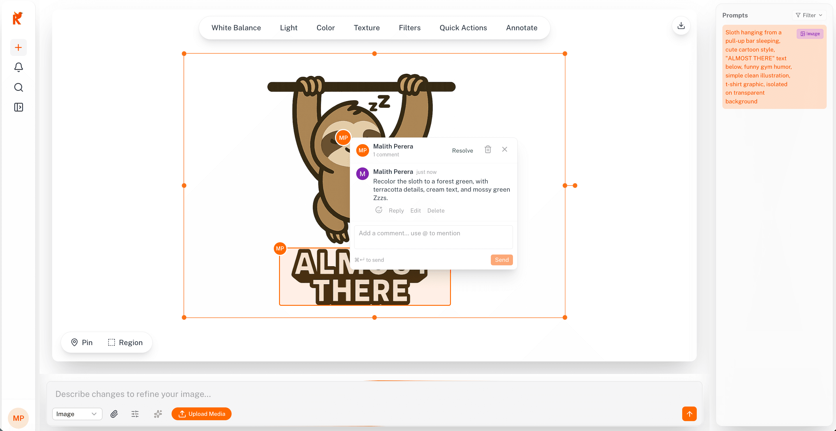 Pixel-perfect image pins